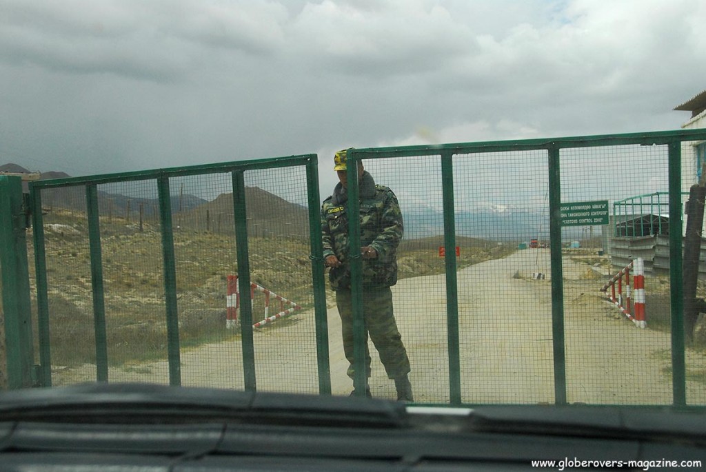 Kyrgyzstan immigration at Torugart Pass, Kyrgyzstan