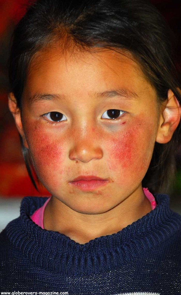 Portraits - Girl around Song-kul Lake, Kyrgyzstan