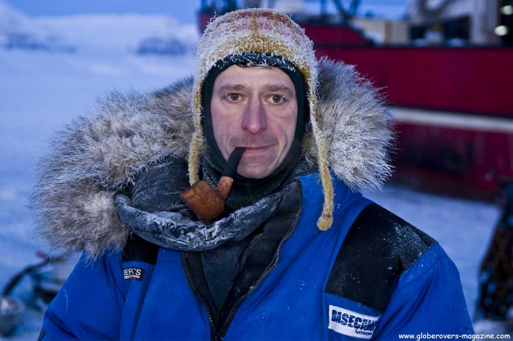 Portraits - Polish man outside Noorderlicht, East Coast Trip, Svalbard, Norway