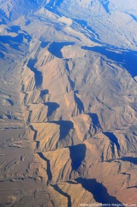 Flying over southern IRAN from Dubai to Tehran