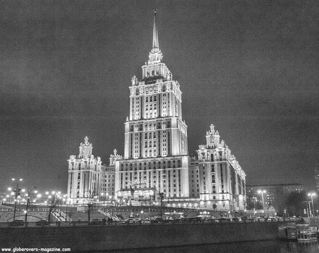 The Radisson Royal Hotel, Moscow in the former Hotel Ukraina. on a bend of the Moskva River, Moscow, Russia