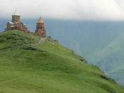 Tsminda Sameba Church near Kazbegi, Georgia