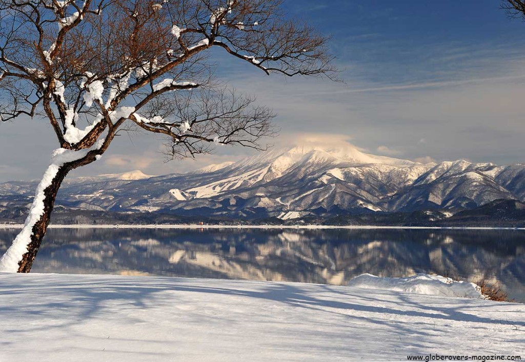 Mount Komagatake and Lake Tazawako, Akita, Tohoku, Honchu, Japan