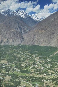 Flying into Gilgit, PAKISTAN