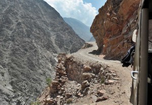 Along the Landrover path from Raikot Bridge to Fairy Meadows, PAKISTAN