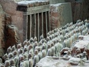 The terracotta warriors (Pit #1) outside Xi'an, Shaanxi Province, CHINA