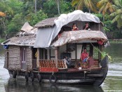 Houseboat on the backwaters of Alleppey, Kerala, INDIA