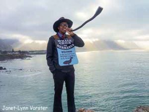 Eric Davalala, the Hermanus whale crier.