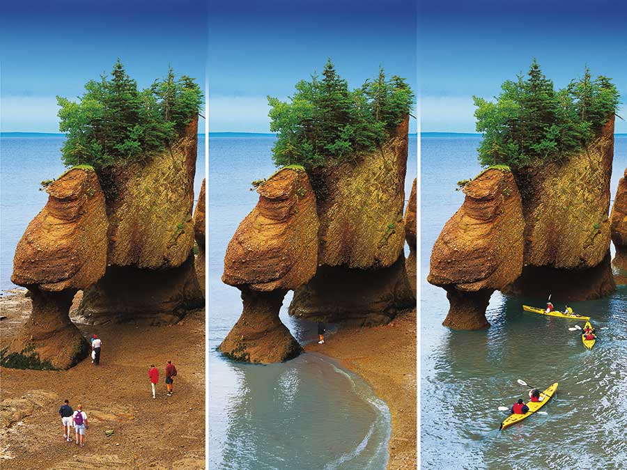 Bay of Fundy - New Brunswick  Canadá ⋆ Maré mais profunda do mundo!