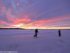 Skating on the bay at Lulea, Sweden