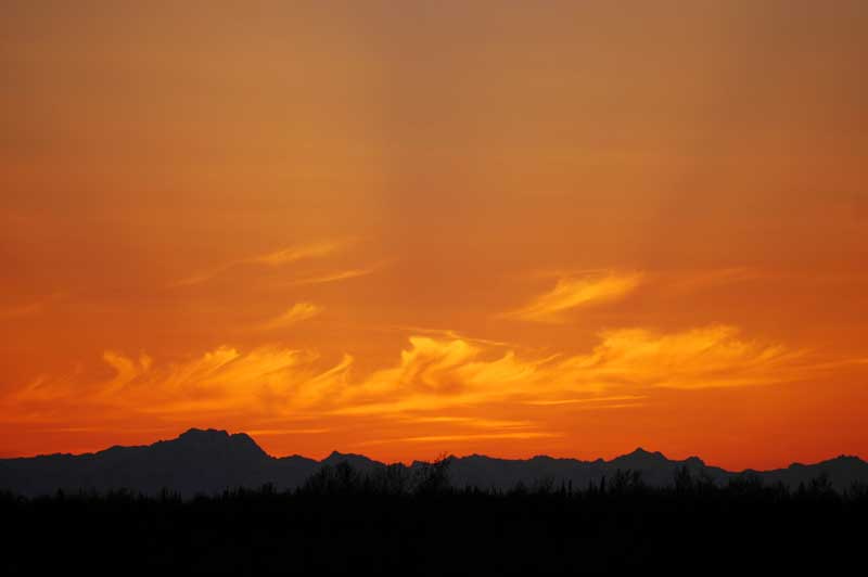 sunset, alaska, usa, travel 