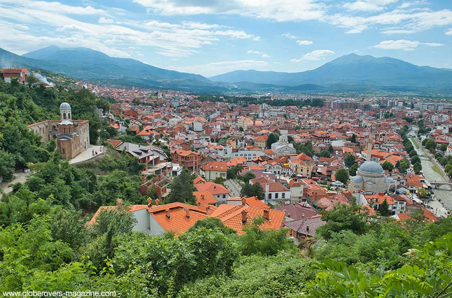 Views from the Kaljaja Fortress, Prizren, Kosovo.