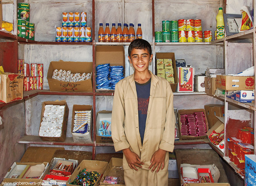Young Aziz in his village of Al-Mahwit, Yemen