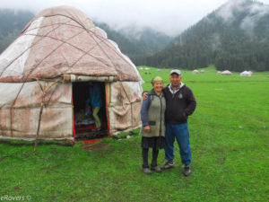 Yurt camp at the Valley of Flowers near Jeti-Ögüz, Kyrgyzstan